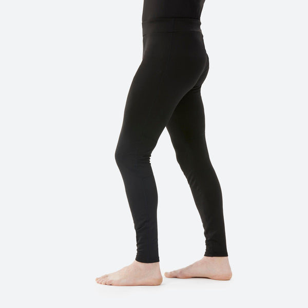 Decathlon Wedze Men's BL500 Ski Base Layer Bottoms Smoked Black