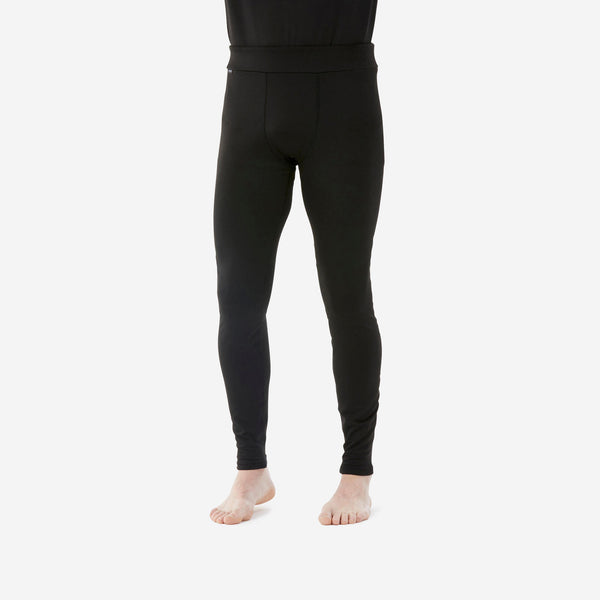 Decathlon Wedze Men's BL500 Ski Base Layer Bottoms Smoked Black