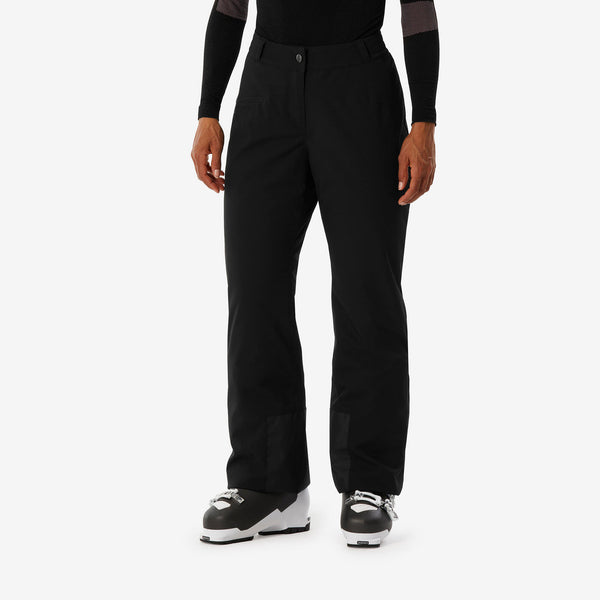 Decathlon Wedze Women’s 100 Warm Waterproof Snow Pants Smoked Black
