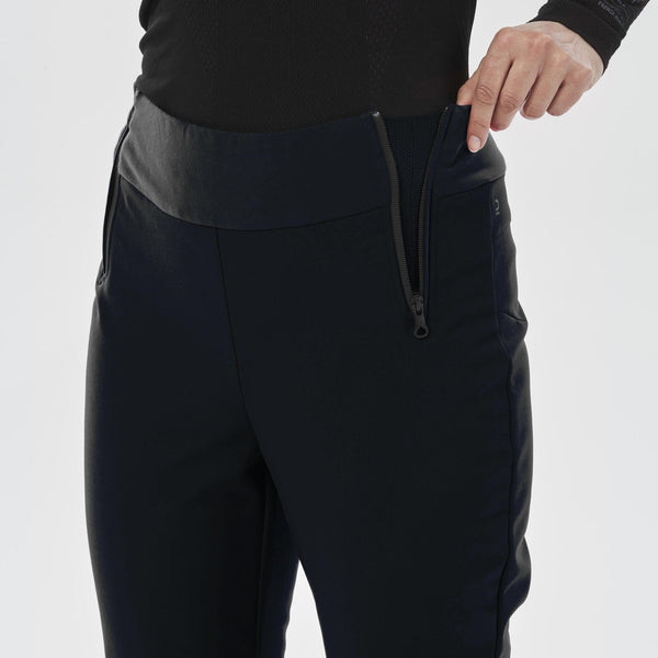 Decathlon Wedze Women's 500 Slim Waterproof Snow Pants Smoked Black