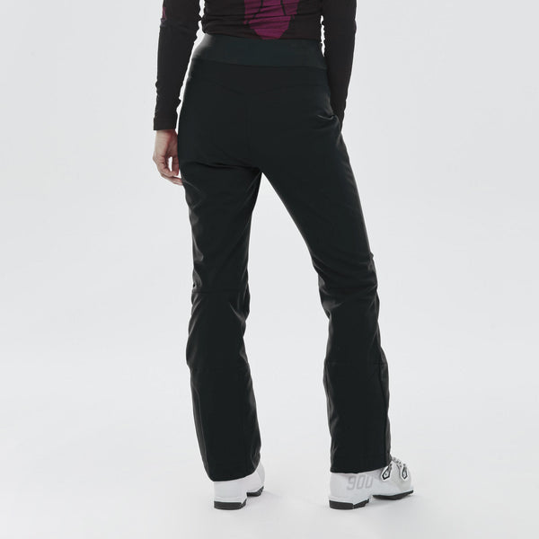 Decathlon Wedze Women's 500 Slim Waterproof Snow Pants Smoked Black