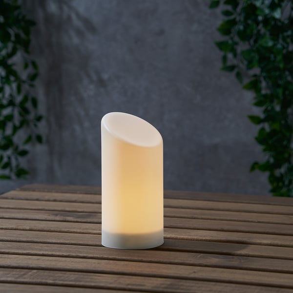 IKEA ÄDELLÖVSKOG LED Block Candle White/indoor/outdoor 6 1/4 "