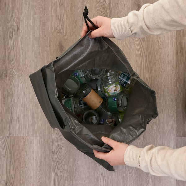 IKEA AJÖSS Recycling Bag Dark Gray 22x26 ½ "/1184 Oz