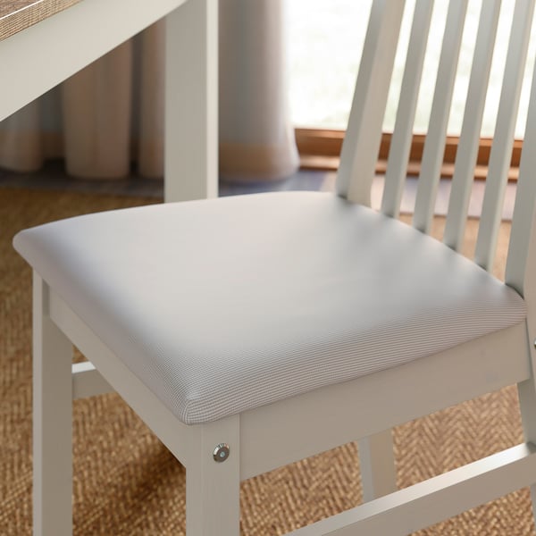 IKEA ÅLHULT / ÅLHULT Table And 4 Chairs Beige/brown/Kabusa Light Beige Beige 47 1/4x31 1/2 "