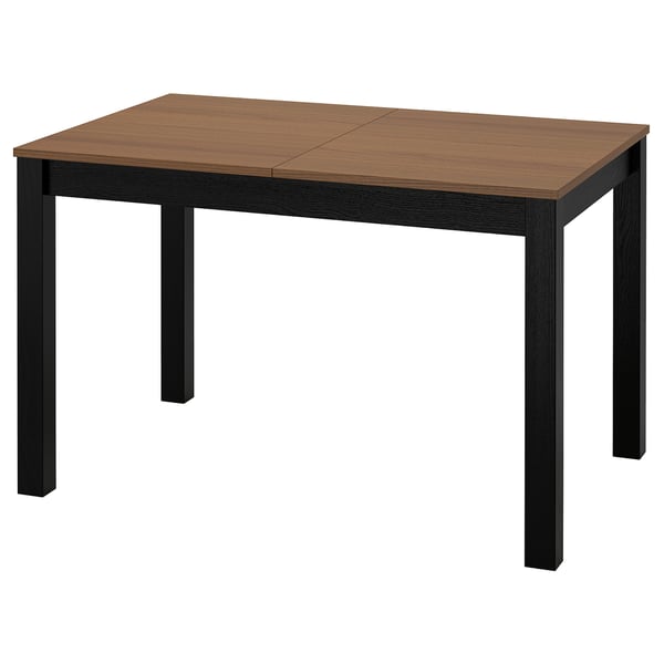 IKEA ÅLHULT Extendable table black/brown 47 1/4/66 7/8x31 1/2 "