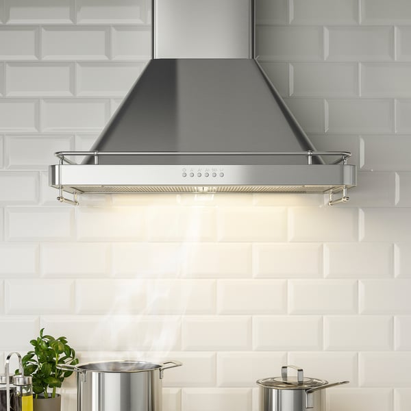 IKEA ALLMÄNBILDAD Wall Mounted Range Hood Stainless Steel