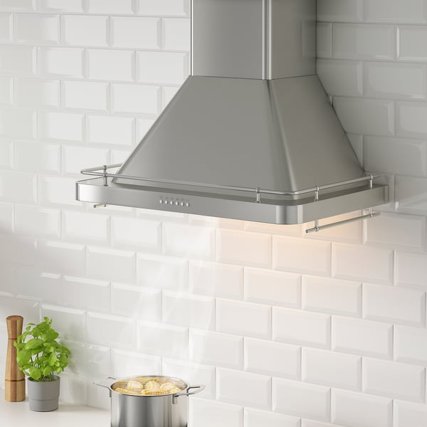 IKEA ALLMÄNBILDAD Wall Mounted Range Hood Stainless Steel