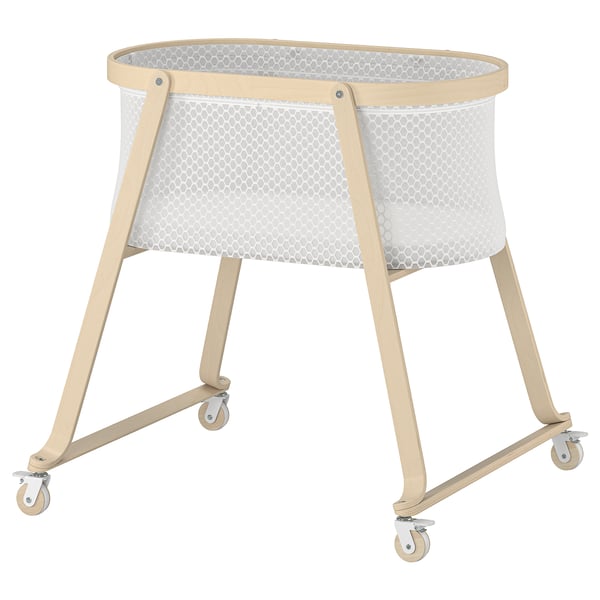 IKEA ÄLSKVÄRD Bassinet with sleeping pad birch 15 3/4x28 3/4 "