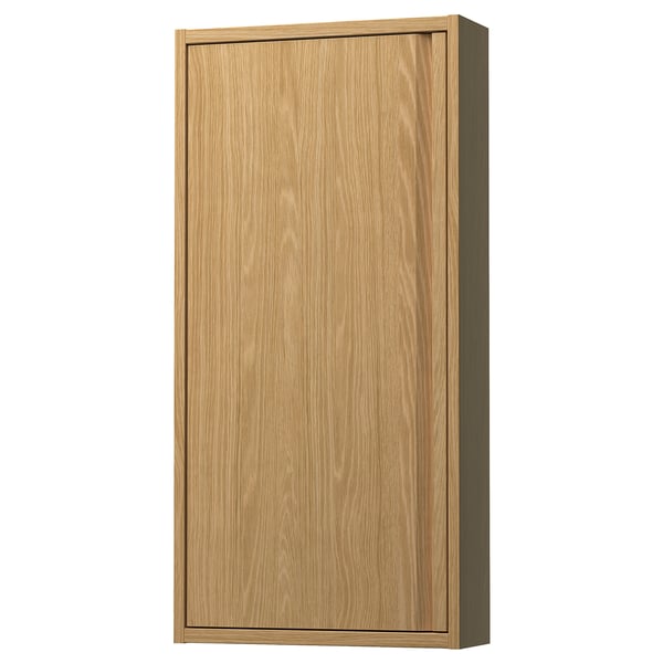 IKEA ÄNGSJÖN Wall cabinet with door oak effect 18x6x37 "