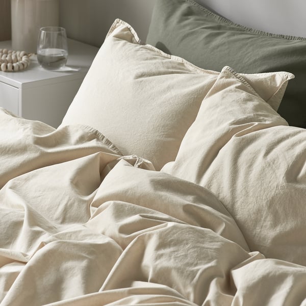 IKEA ÄNGSLILJA Duvet Cover And Pillowcase(s) Natural King