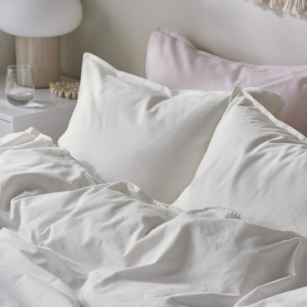 IKEA ÄNGSLILJA Duvet Cover And Pillowcase(s) White Full/Queen (Double/Queen)