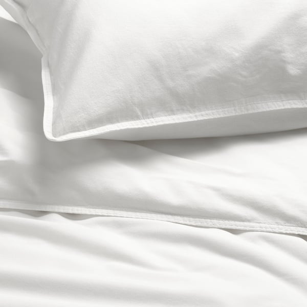 IKEA ÄNGSLILJA Duvet Cover And Pillowcase(s) White Full/Queen (Double/Queen)