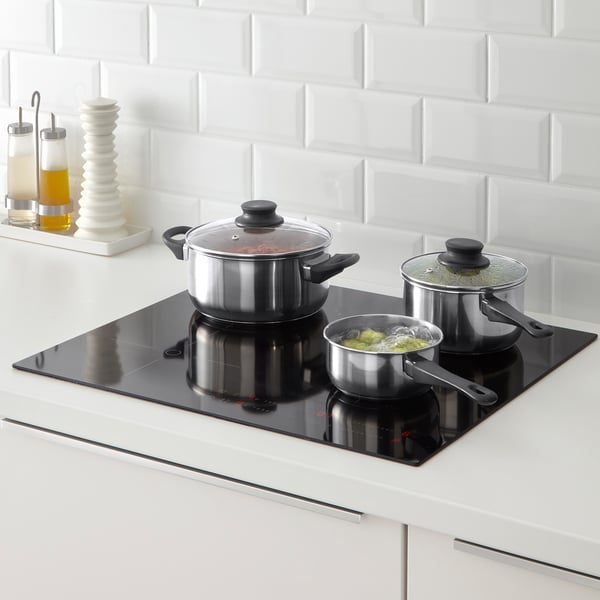 IKEA ANNONS 5-piece Cookware Set Glass/stainless Steel