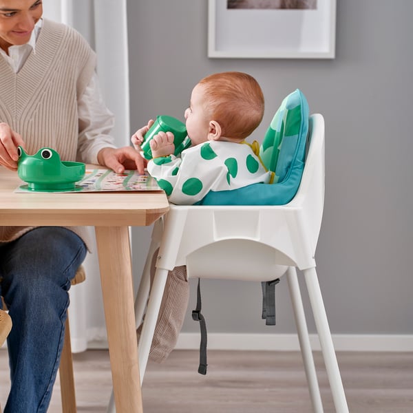 IKEA ANTILOP High Chair With Safety Belt White/white