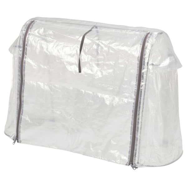 IKEA ASPAREN Cover for planter outdoor/transparent white 32 5/8x20 1/8x12 1/4 "