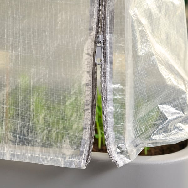 IKEA ASPAREN Plant Set Outdoor Gray/transparent White 35x15x35 7/8 "