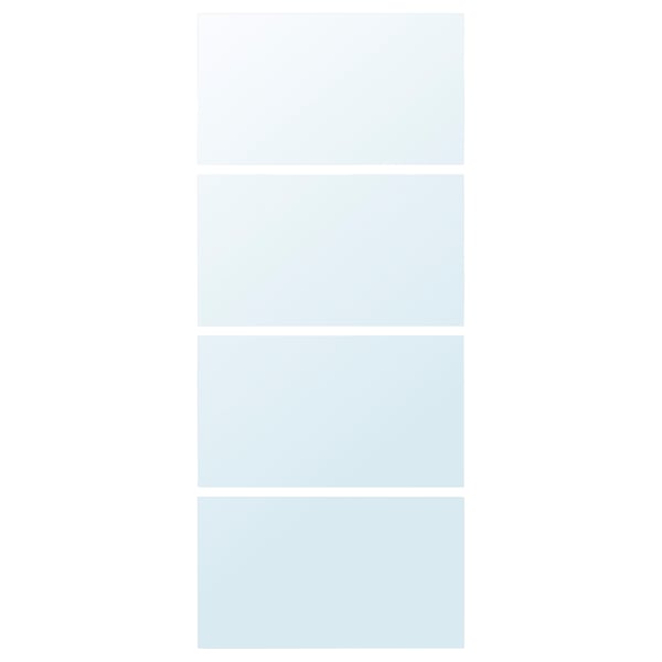 IKEA AULI 4 panels for sliding door frame mirror glass 39 3/8x92 7/8 "