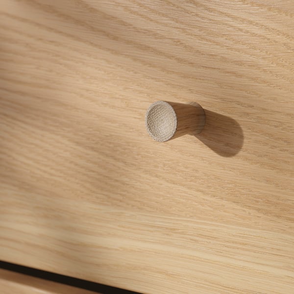 IKEA AURDAL Wardrobe Combination Oak Veneer/white 25 5/8x15 3/4x87 "