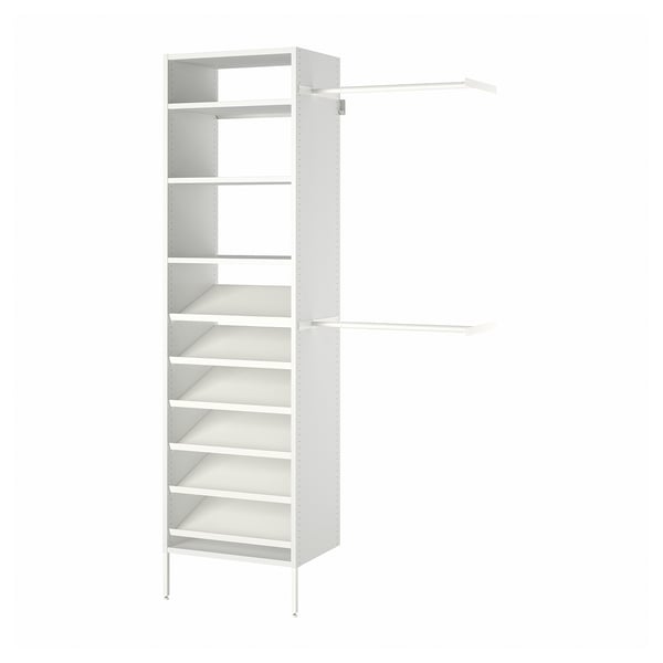 IKEA AURDAL Wardrobe combination white 47 1/4-60 1/4x15 3/4x87 "