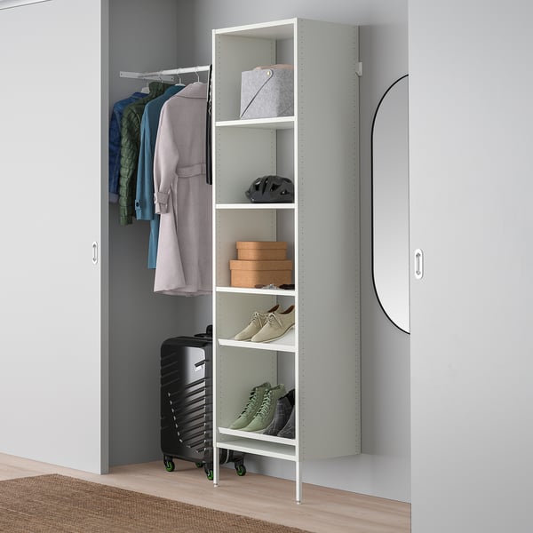 IKEA AURDAL Wardrobe Combination White 47-60x15 3/4x87 "