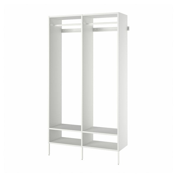 IKEA AURDAL Wardrobe combination white 49 1/4x15 3/4x87 "