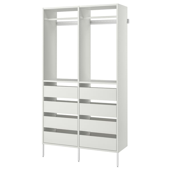IKEA AURDAL Wardrobe combination white 49 1/4x15 3/4x87 "