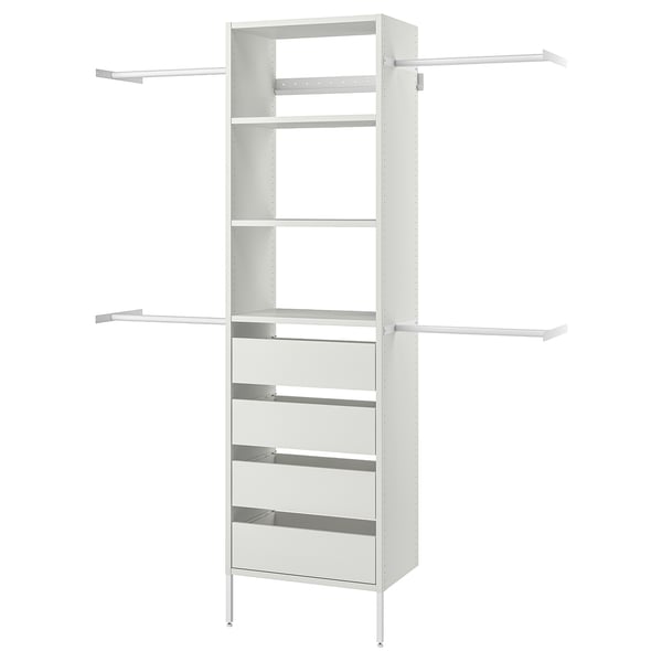 IKEA AURDAL Wardrobe combination white 68 1/2-94 1/2x15 3/4x87 "