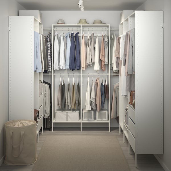 IKEA AURDAL Wardrobe Combination White 70 7/8-118 1/8x15 3/4x87 "