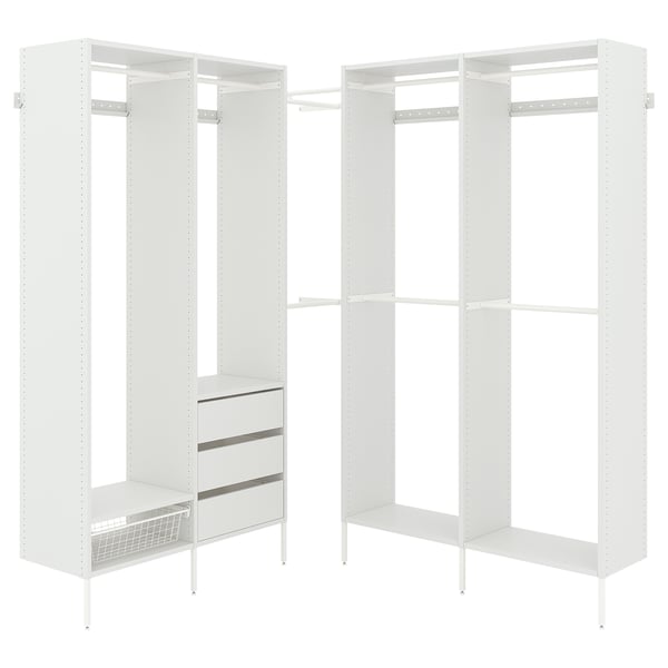 IKEA AURDAL Wardrobe combination white 70 7/8-83 7/8x15 3/4x87 "