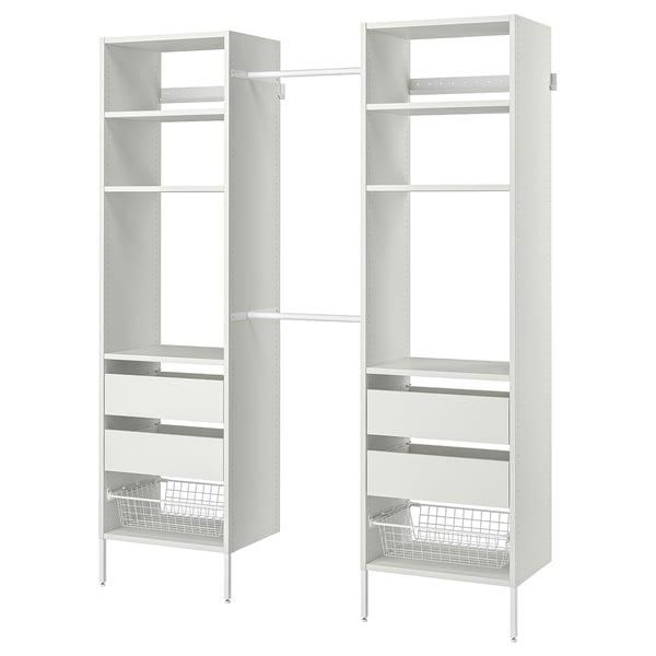 IKEA AURDAL Wardrobe combination white 71 5/8-84 5/8x15 3/4x87 "
