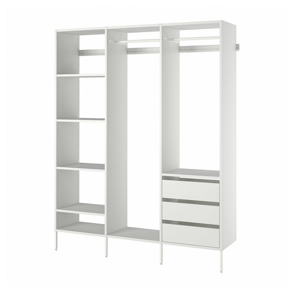 IKEA AURDAL Wardrobe combination white 74 3/4x15 3/4x87 "