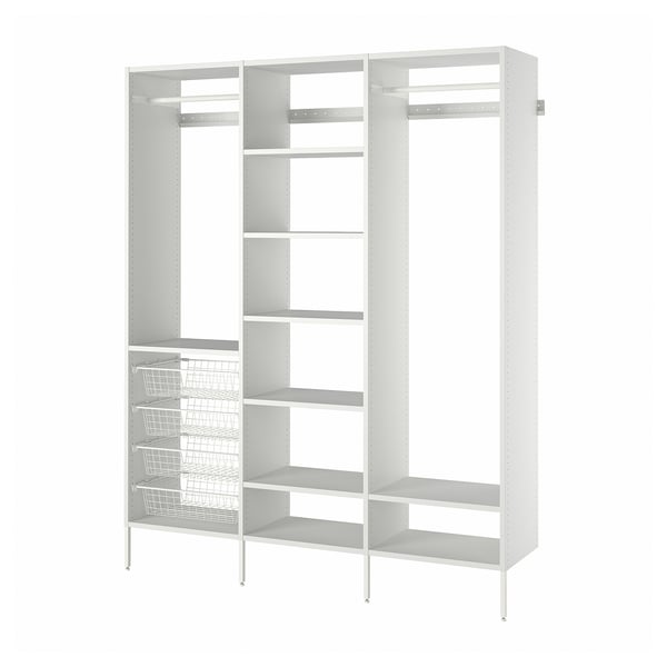 IKEA AURDAL Wardrobe combination white 74 3/4x15 3/4x87 "