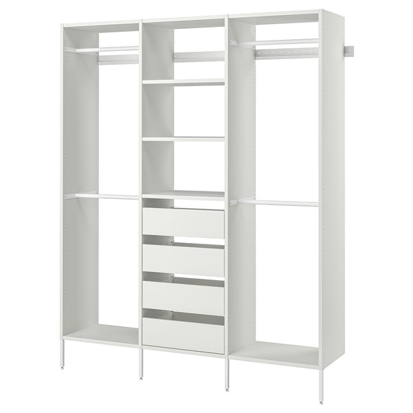 IKEA AURDAL Wardrobe combination white 74 3/4x15 3/4x87 "