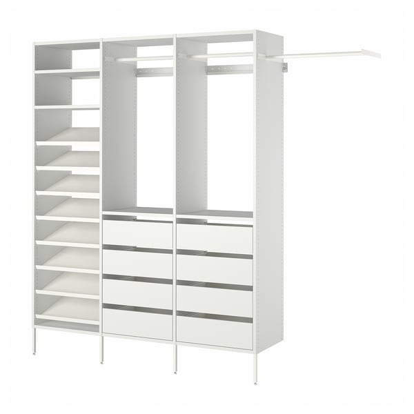 IKEA AURDAL Wardrobe combination white 95 1/8-108 1/8x15 3/4x87 "