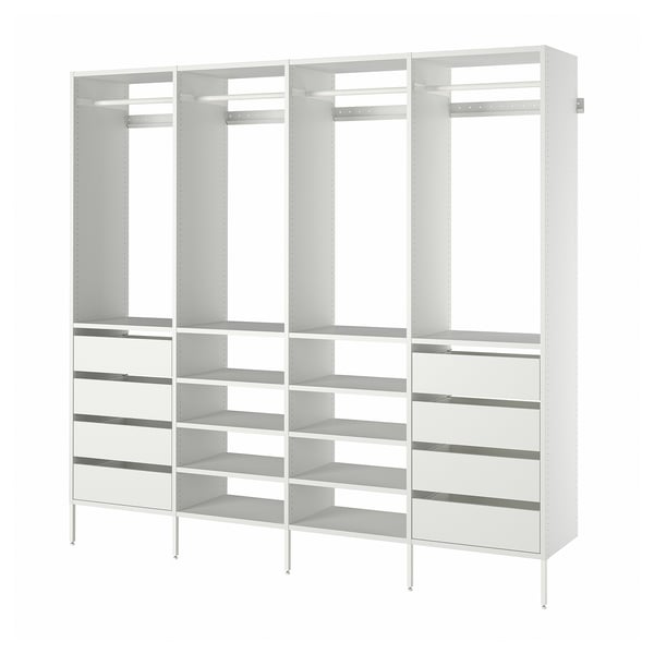 IKEA AURDAL Wardrobe combination white 98 3/8x15 3/4x87 "