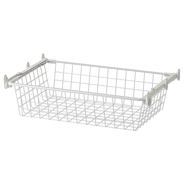 IKEA AURDAL Wire basket with pull-out rail white 22 1/4x15 3/4 "