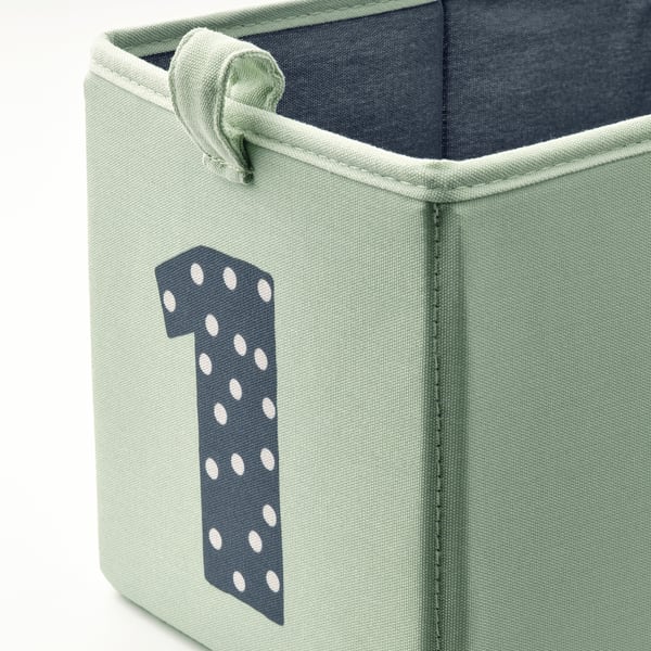 IKEA BARNDRÖM Box Set Of 3 Green Blue/beige 6 ¾x10 ¾x6 ¾ "