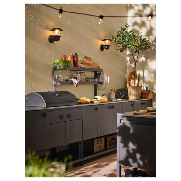 IKEA BÅTSKÄR Add-on Unit With Shelves Outdoor/dark Gray 47 1/4x27 1/2 "