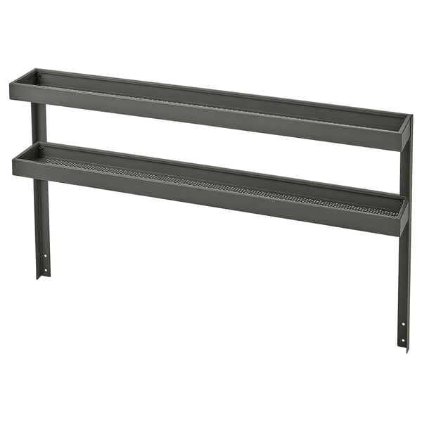 IKEA BÅTSKÄR Add-on unit with shelves outdoor/dark gray 47 1/4x27 1/2 "