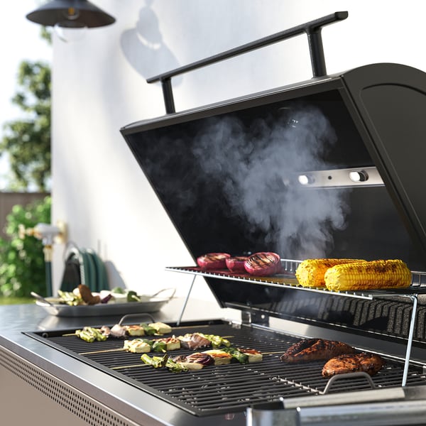 IKEA BÅTSKÄR Charcoal Grill Outdoor/dark Gray 47 1/4x23 5/8 "