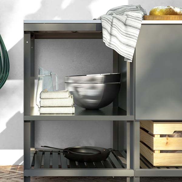 IKEA BÅTSKÄR Open Kitchen Unit Outdoor/dark Gray 23 5/8x23 5/8 "