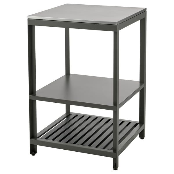 IKEA BÅTSKÄR Open kitchen unit outdoor/dark gray 23 5/8x23 5/8 "