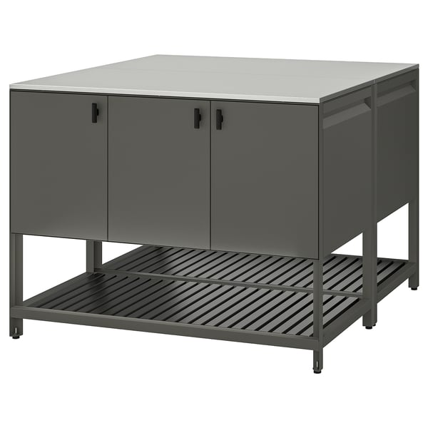 IKEA BÅTSKÄR Outdoor kitchen island outdoor/dark gray 47 1/4x47 1/4 "