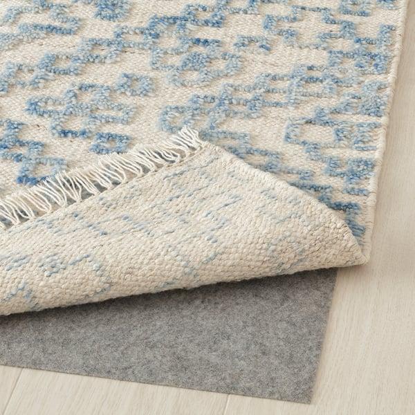 IKEA BEFODRAN Rug High Pile Light Blue/handmade 5 ' 3 "x7 ' 7 "