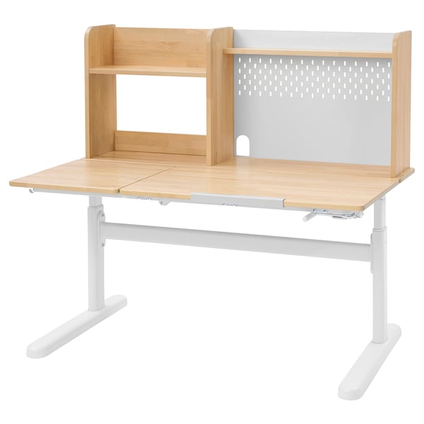 IKEA BERGLÄRKA Desk Top And Shelf Birch 47 1/4x27 1/2 "