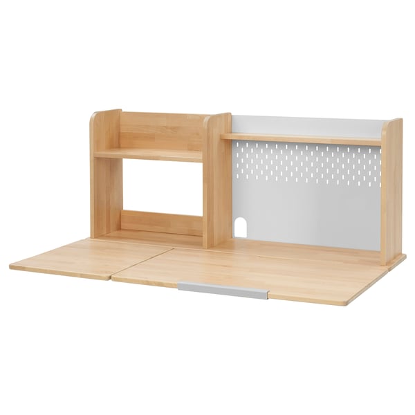 IKEA BERGLÄRKA Desk top and shelf birch 47 1/4x27 1/2 "