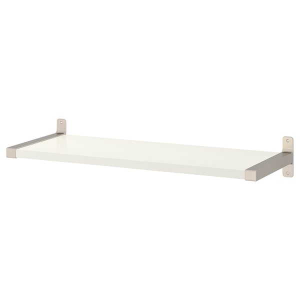 IKEA BERGSHULT / GRANHULT Wall shelf white/nickel plated 31 1/2x11 3/4 "