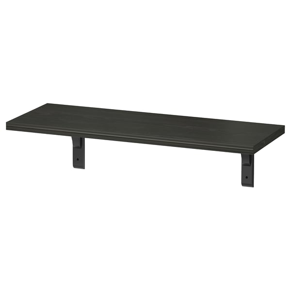 IKEA BERGSHULT / RAMSHULT Wall shelf brown-black 31 1/2x11 3/4 "