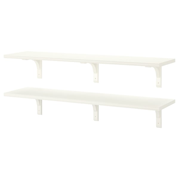 IKEA BERGSHULT / RAMSHULT Wall shelf combination white 47 1/4x11 3/4 "