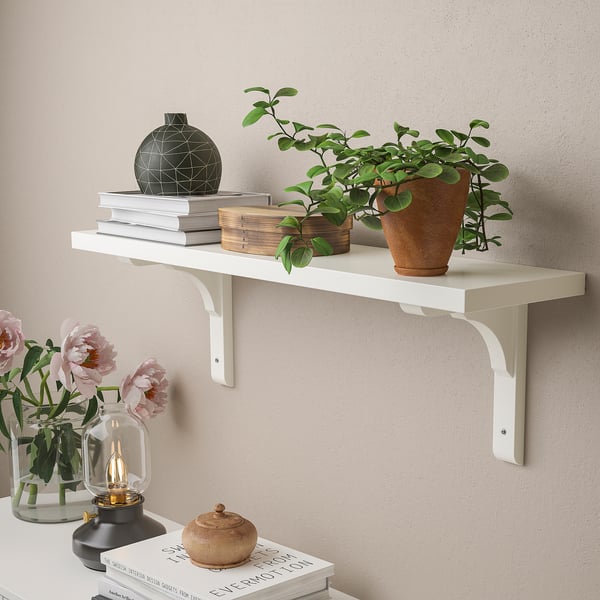 IKEA BERGSHULT / RAMSHULT Wall Shelf White 31 1/2x7 7/8 "